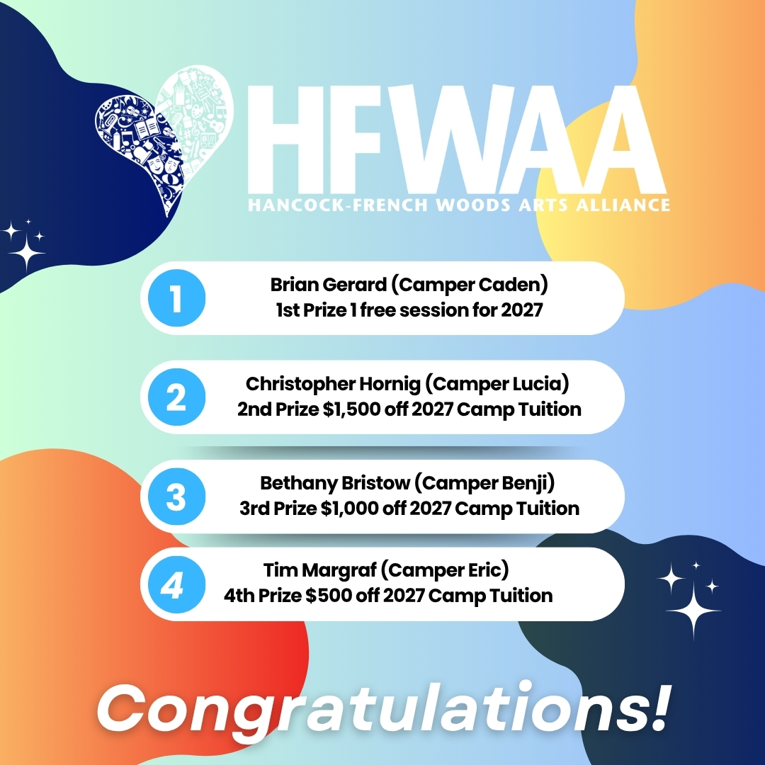 2026 HFWAA raffle winners: Brian Gerard, Christopher Hornig, Bethany Bristow, and Tim Margraf